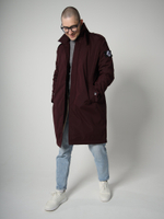 Тренч утепленный с меховым подкладом