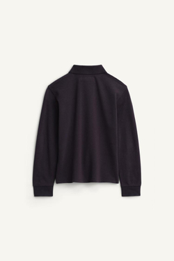 ZARA ПОЛО С ДЛИННЫМ РУКАВОМ, ТЕМНО-СИНИЙ