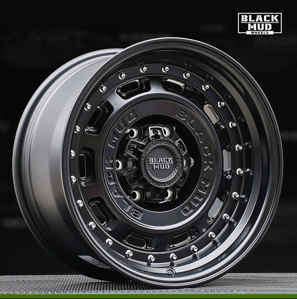 Диск колёсный литой BLACK MUD M580C R17 8,5 ET0 Matte Black