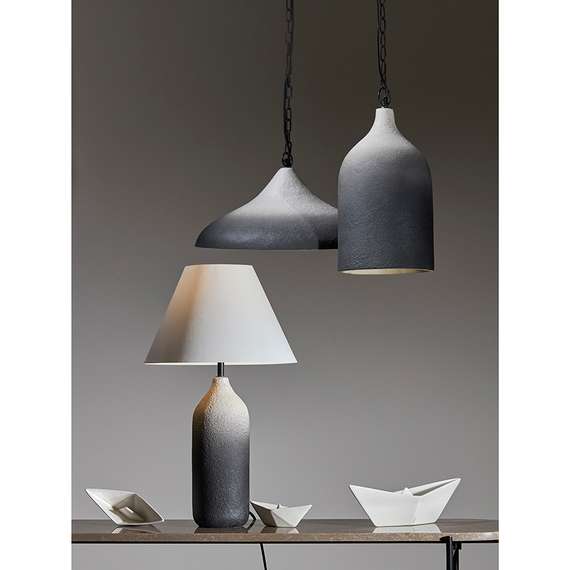 Светильник подвесной Sustainable, Ø44х19 см, черный/белый