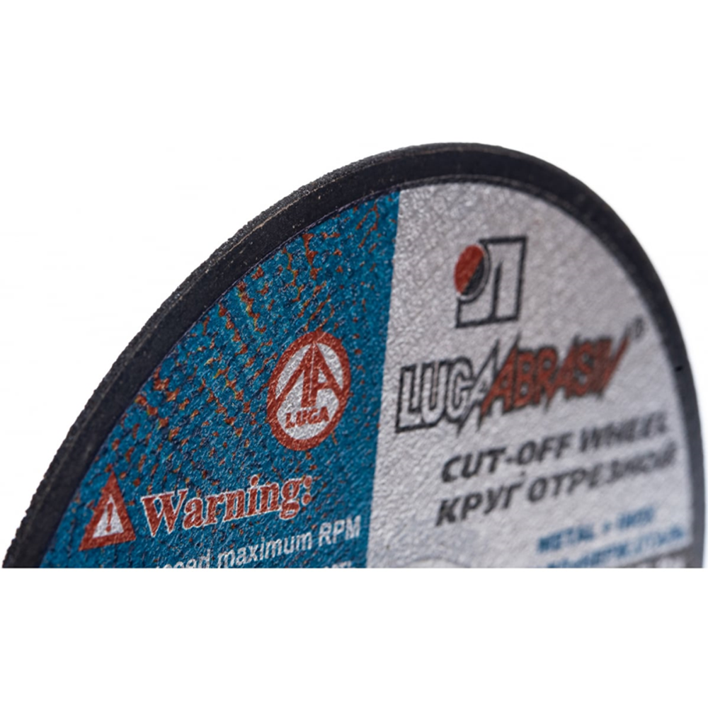 125*1*22,23 Круг отрезной по металлу Luga Abraziv A 54 S BF 80 2 мет.+нерж.ех (25/400)