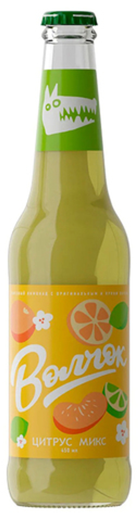Газированный напиток Волчок Цитрус Микс / Volchok Citrus Mix 0.45 - стекло