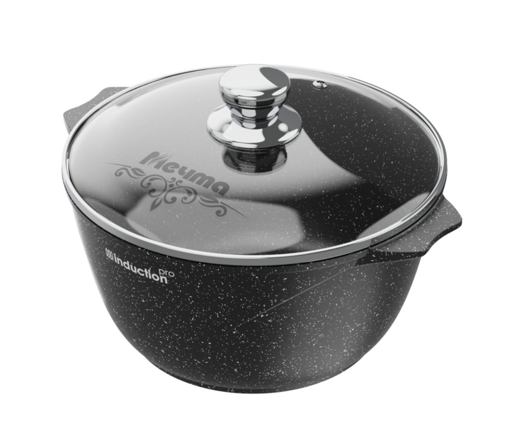 кастрюля 4л с АП Гранит black Induction pro