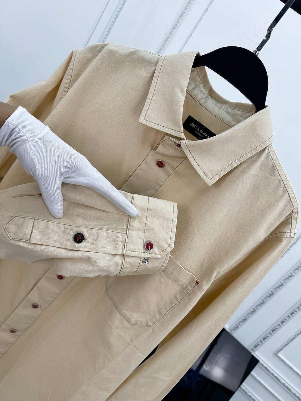 Джинсовая рубашка Kiton