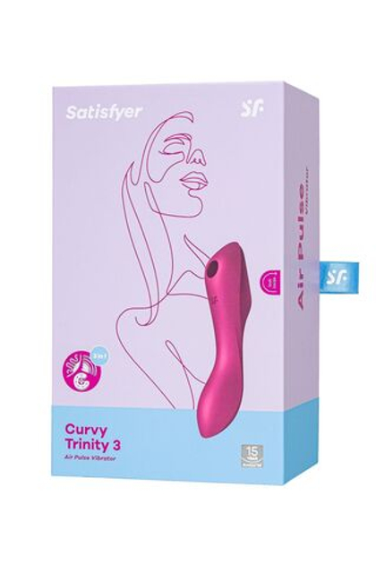 Satisfyer Curvy Trinity 3 - Вакуумный стимулятор клитора с вибрацией