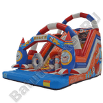 Коммерческий надувной батут "Новая ракета" 8*5*6 м