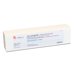 Катетер уретральный POLNET стерильный со стилетом для кошек, 1,3х110 мм