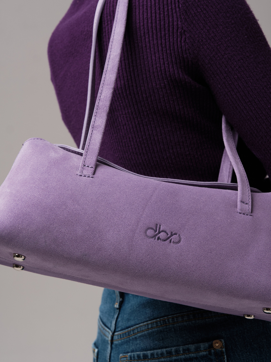 Женская замшевая сумка DBR 31127 лиловый