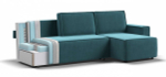 Угловой диван Норд Велюр Монолит зеленый
