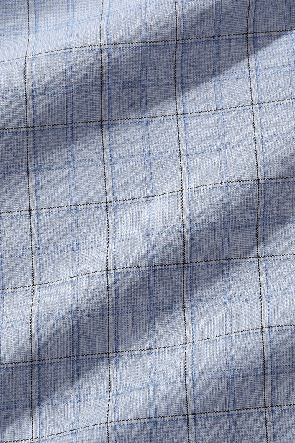 Сорочка мужская ELITA длинный рукав, цвет голубой, клетка, хлопок/пэ 59011 04