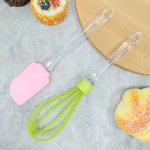 Набор кухонных принадлежностей силиконовый: лопатка+венчик, 24.3*4.9см/25*5см, NNATA200