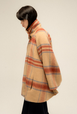 Свободное пальто с ворсом