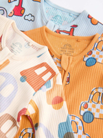 Комбинезон / Cлип для малышей Next N26-376, 3 шт., Бежевый, Оранжевый, Голубой