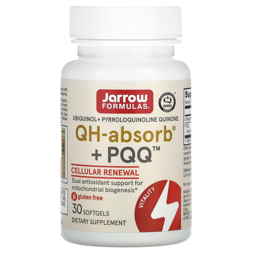 Jarrow Formulas, QH-Absorb + PQQ, 30 капсул