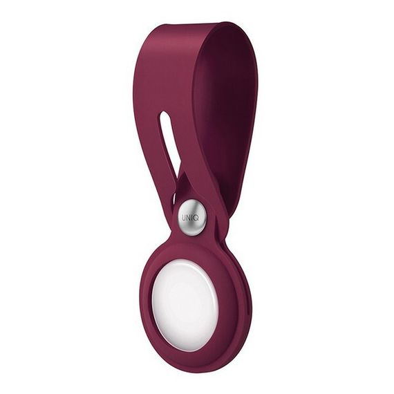 Чехол Uniq Vencer Silicone для Apple AirTag Бордовый (Maroon red) (AIRTAG-VENMRN)