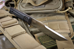 Нож Kizlyar Supreme Aggressor AUS-8 кратон, Black/Stonewash