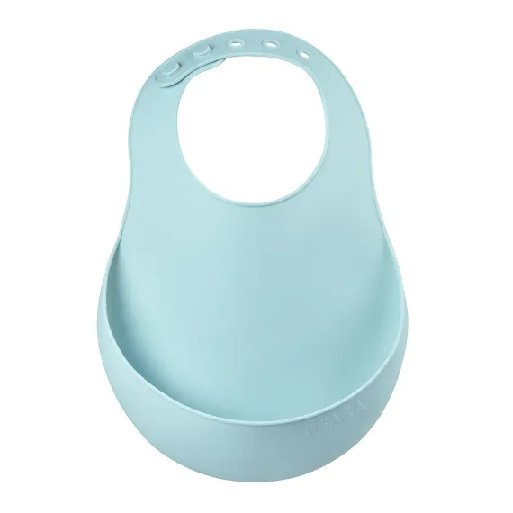 Детский силиконовый нагрудник Beaba Silicone Bib Airy Green