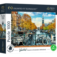 Puzzle "1000 UFT" - Autumn in Amsterdam, Netherlands_FSC Mix 70%