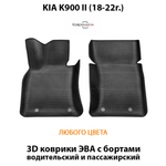 Передние автомобильные коврики ЭВА с бортами для KIA K900 II (18-22г.)