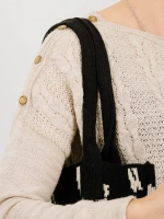 Вязаная вместительная сумка для вещей