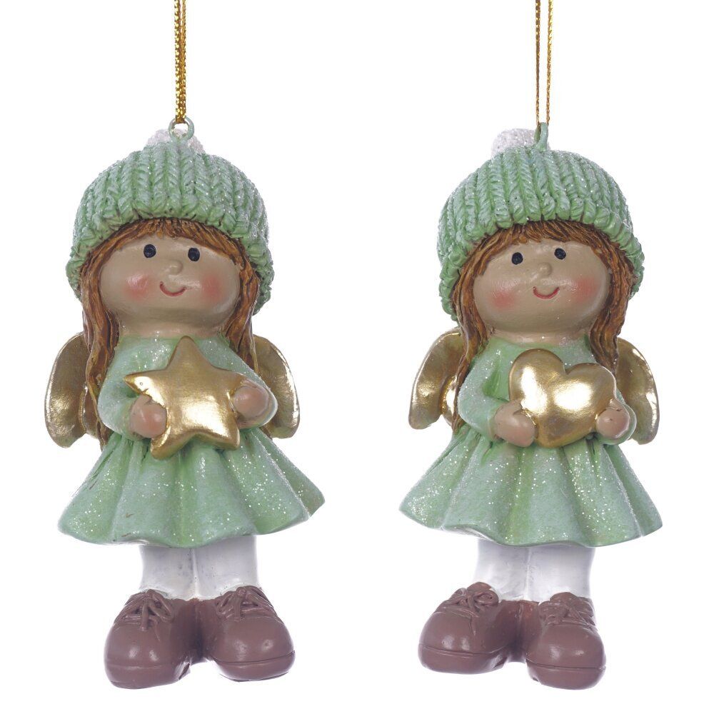 GAEM Фигурка декоративная подвесная "Ангел", L4,5 W3,5 H10 см, 2в.