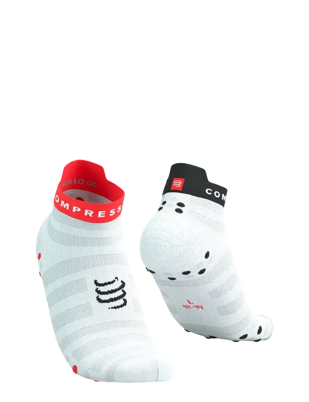 Носки Run Ultralight Low V4 WHITE/FLUO RED/BLACK