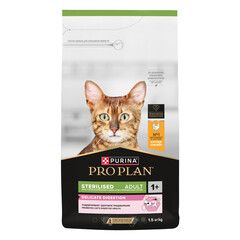 Pro Plan сухой корм для стерилизованных кошек с чувствительным пищеварением (курица) 1,5 кг
