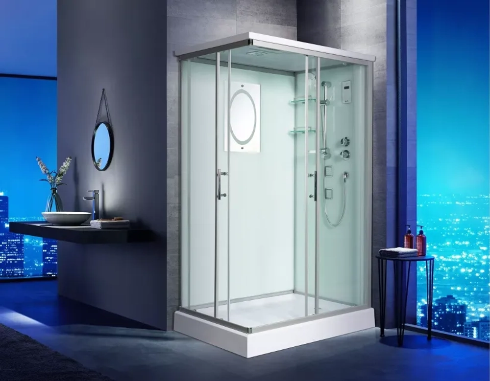 Душевая кабина WeltWasser (ВельтВассер) Laine 1204, с низким поддоном, с электрикой и ГМ, 120x90x217