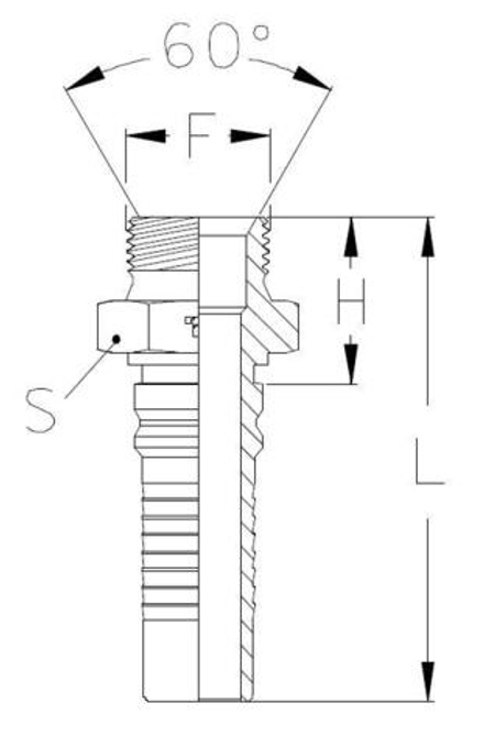 Фитинг DN 25 BSP (Ш) 1 Interlock