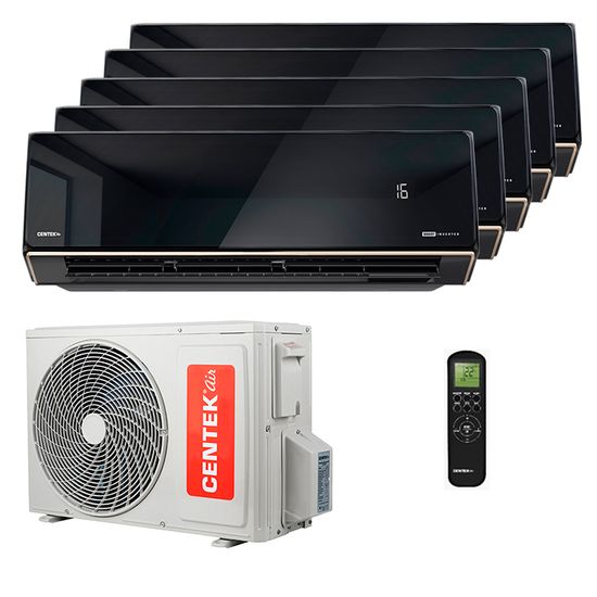 Мультисплит система на 5 комнат Centek CT-66AMWM-H09/4R3B(HE) (IN) x 5 / CT-66AM5-H42/4DR3C