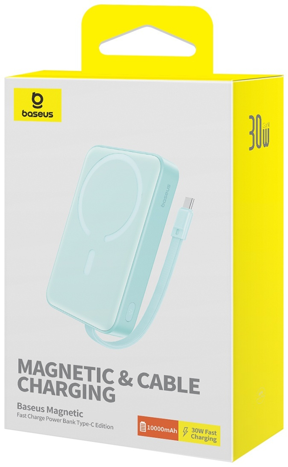 Внешний аккумулятор Baseus Magnetic Mini 10000 мАч голубой