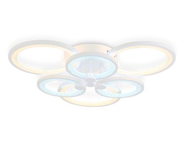 Светильник потолочный светодиодный с пультом 100W 3000K+6400K/4200K/6400K+3000K FA4085/3+3 WH белый Acrylica Original Ambrella