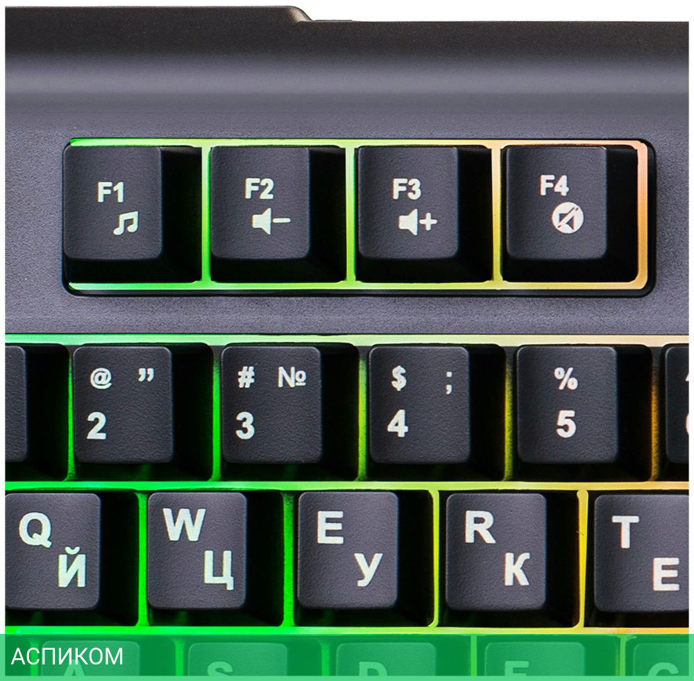 Клавиатура Oklick 717G Black Death черный/оранжевый (476395)