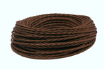 Ретро провод витой Шоколад Interior Wire Twist ПРВ-ШКД / 2х0,75