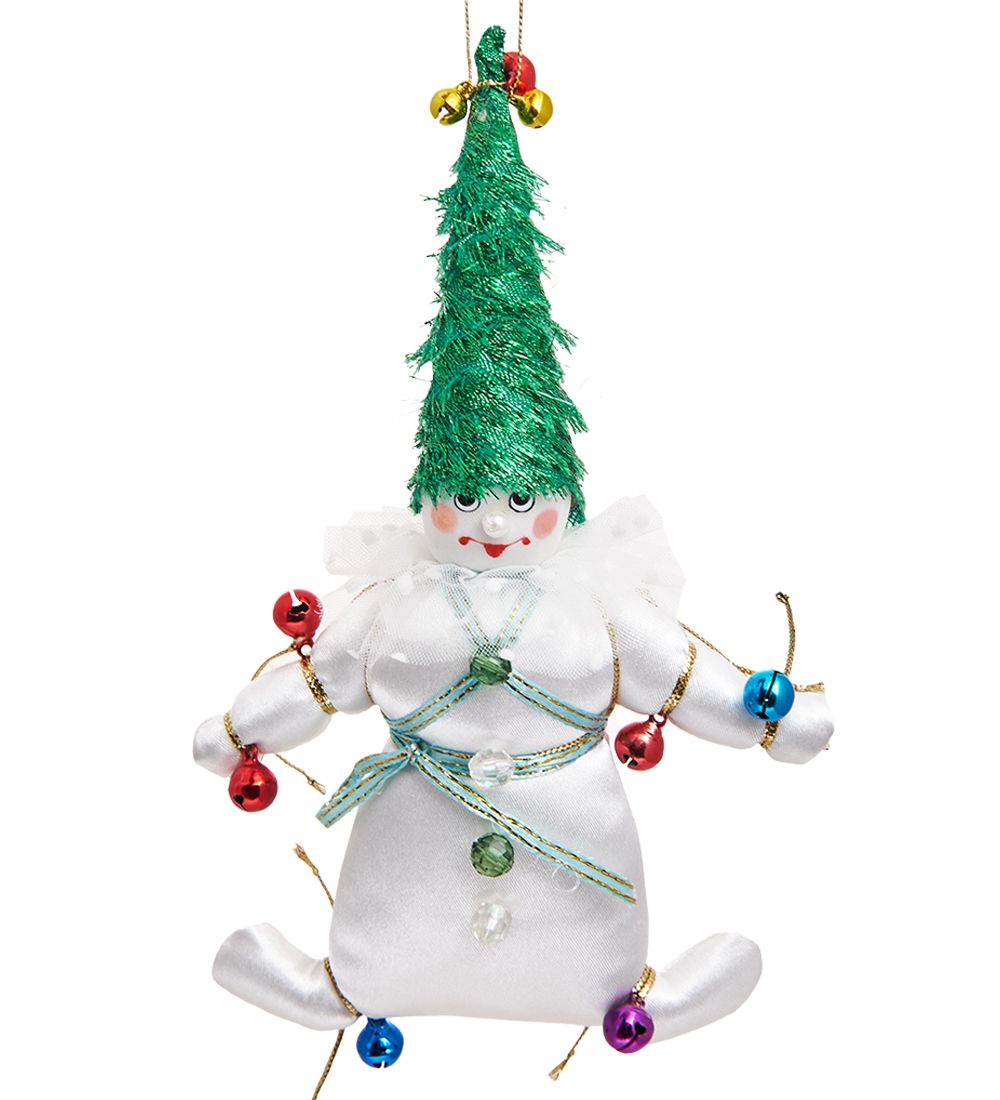 РусКукла RK-830 Кукла подвесная «Снеговик-ёлка»