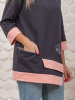 853 Туника "серый/пудра" SveTekst (Акция)