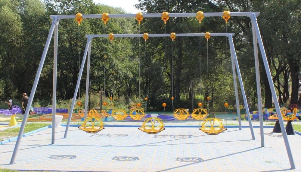 Качели одиночные, для 4-опорной конструкции