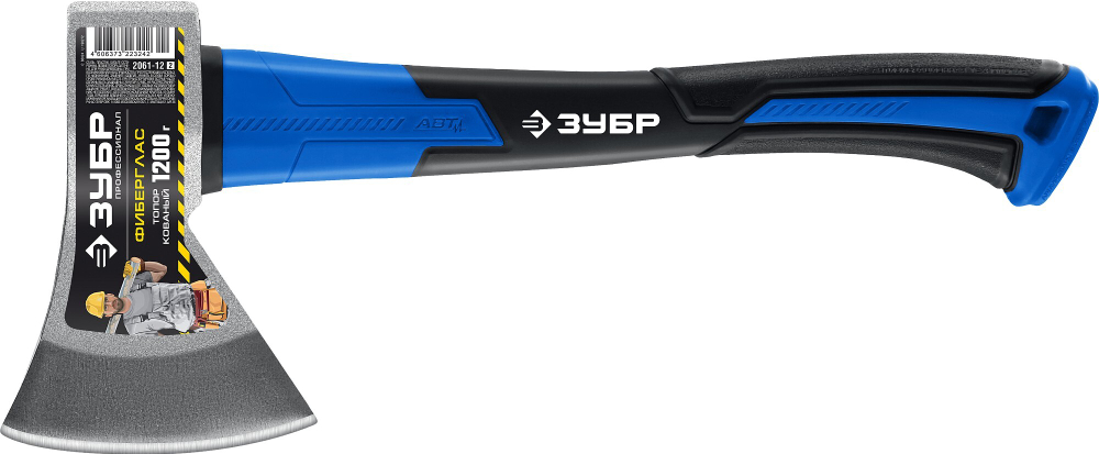 ЗУБР Фибергласс, 1200/1380 г, 430 мм, кованый топор, Профессионал (2061-12)