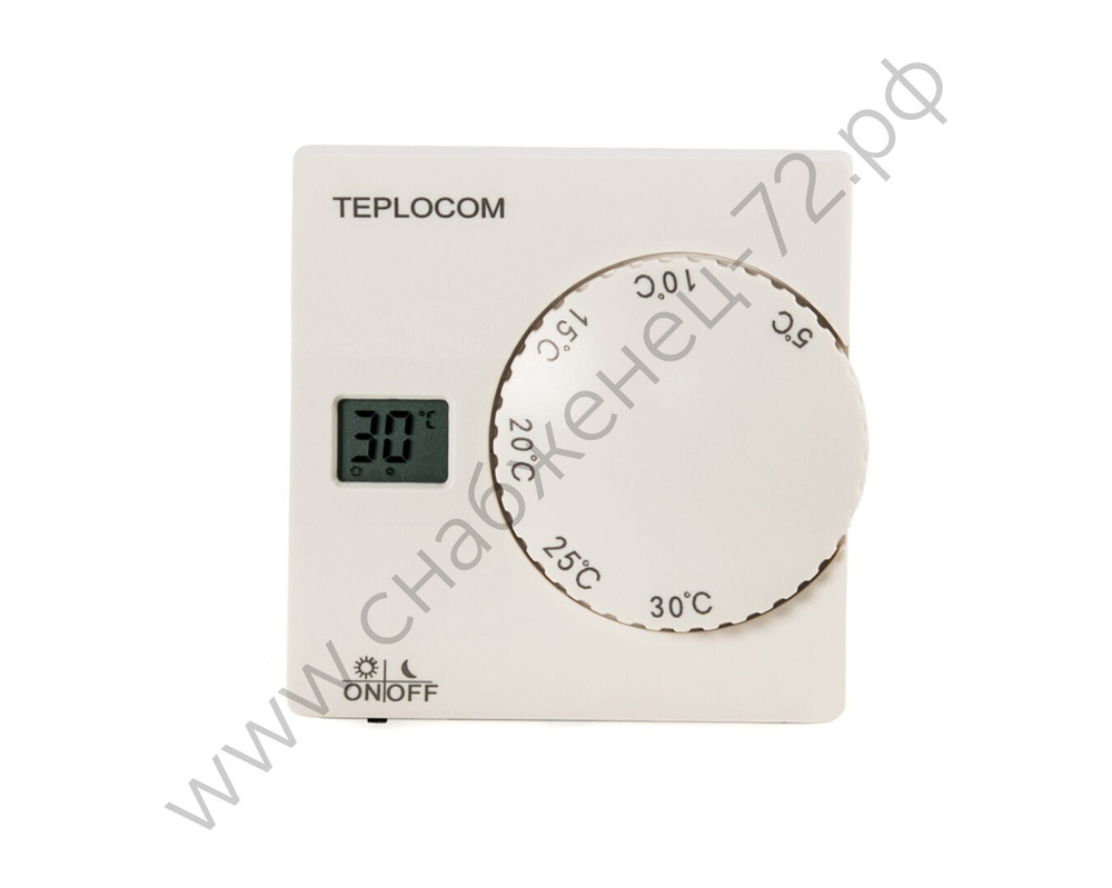 Термостат комнатный Teplocom TS-2AA/8A, проводной, реле 250В, 8А