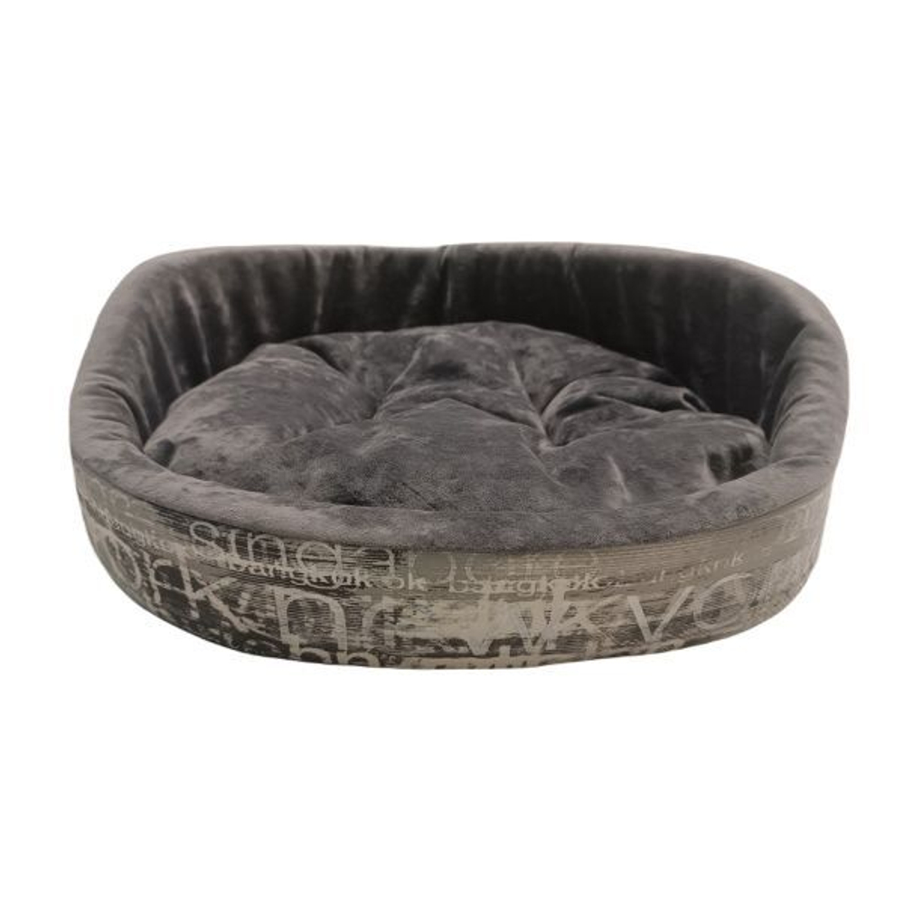 HOMEPET PLUSH №2 Диванчик для животных, 49*43*17 см, графит