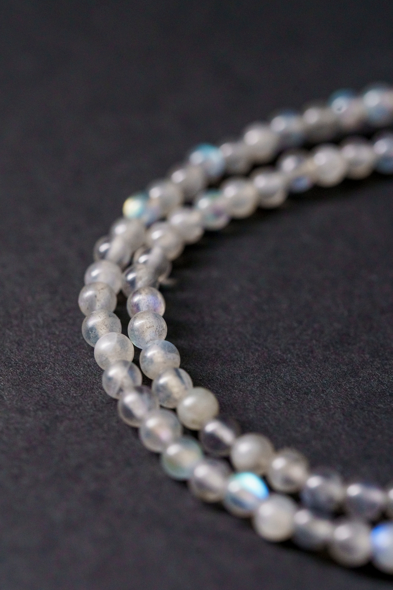 Браслет "Memo about Mindfulness" двойной из природного лабрадорита