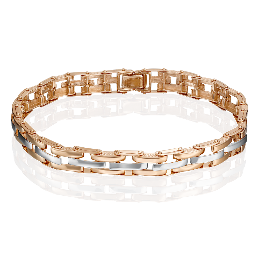 Браслет из комбинированного золота