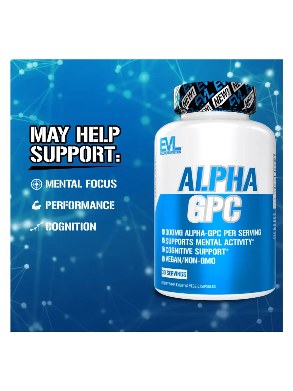 Альфа-ГФХ Alpha-GPC 600 мг 60 капсул