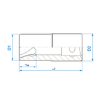 KING TONY (9TD403-10M) Головка для поврежденного крепежа, 10 мм
