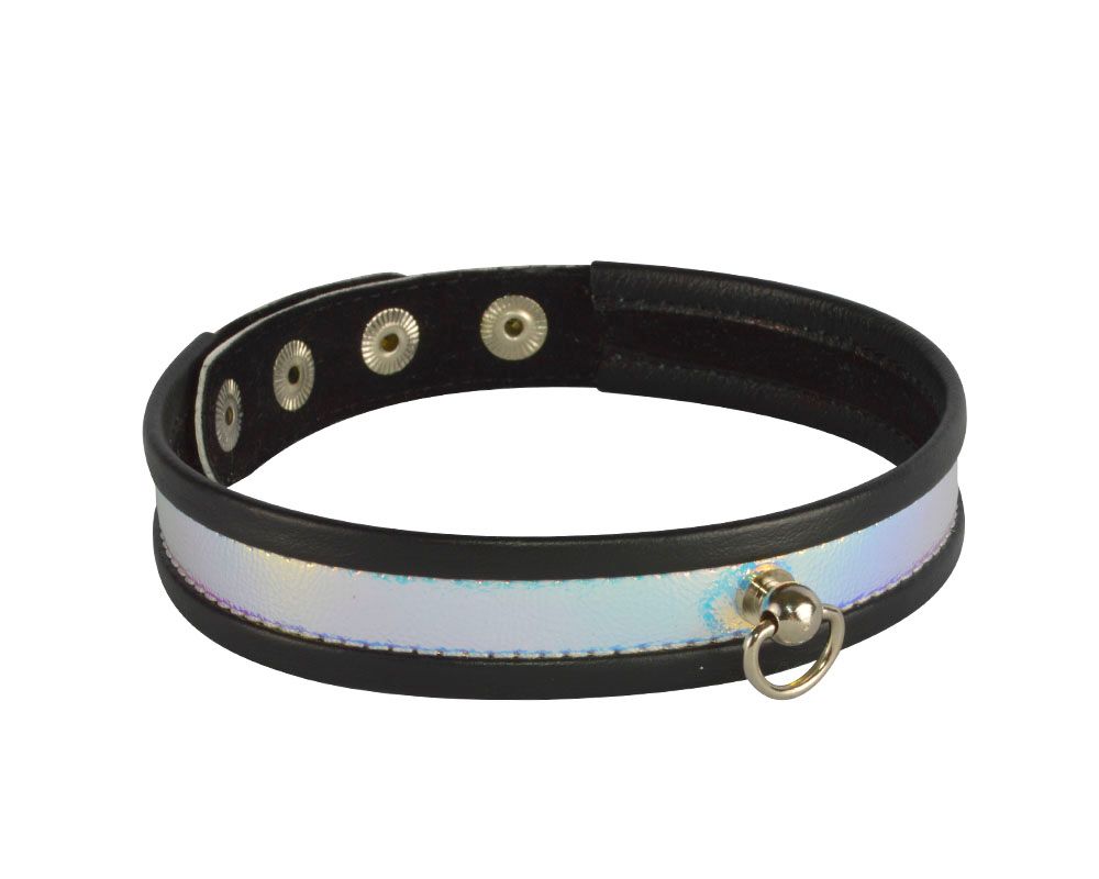 Ошейник sitabella перламутр черный кожа Ошейник sitabella перламутр черный кожа