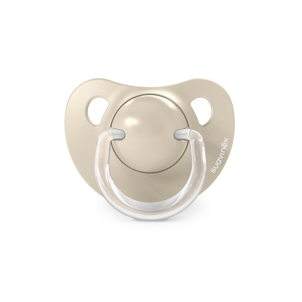 Набор анатомических пустышек Suavinex Birdies бежевый, 18+ мес, 2 шт