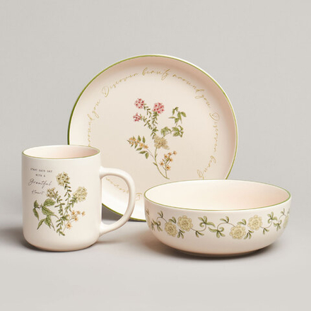 НАБОР ПОСУДЫ LEFARD "SPRING FLOWERS" 3 ПРЕДМЕТА (КОР=8НАБ)