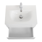 Тумба с раковиной подвесная BelBagno MARINO-CER-MINI-600-2C-SO-BO-P Bianco Opaco, раковина белая BB-8099-3-60