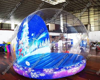 Надувная прозрачная сфера для декораций "Шоу-шар", 4*4*3 м