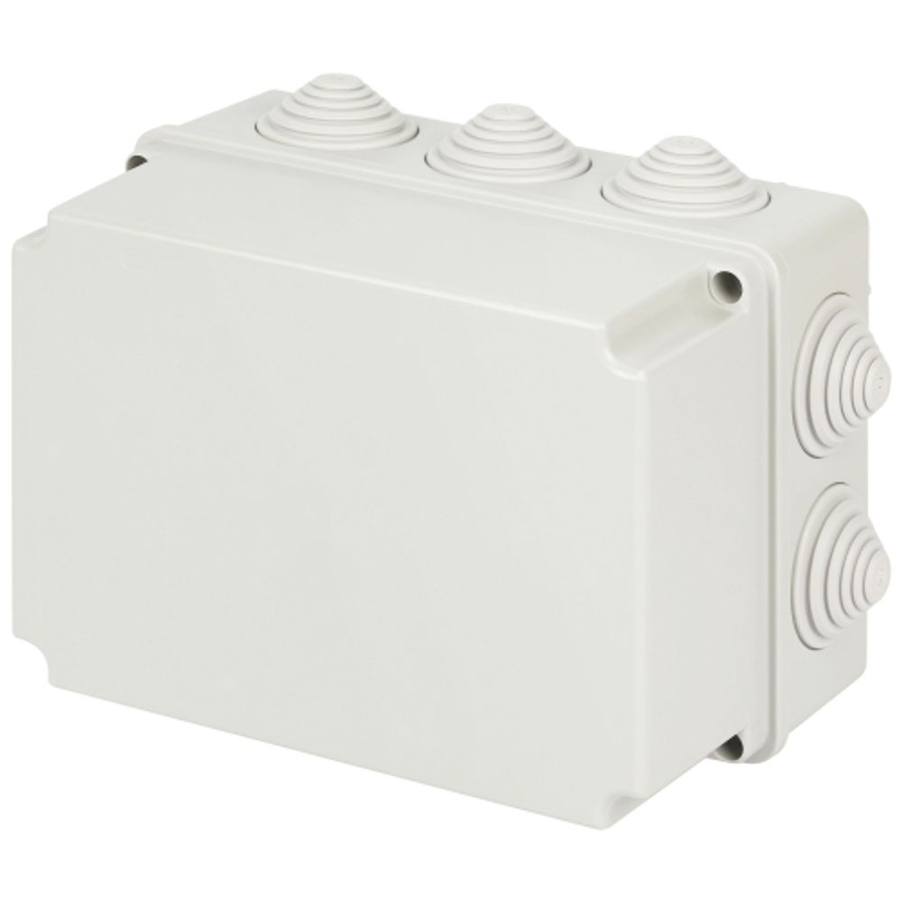 Распаячная коробка ЭРА KORv-190-140-120-10g-44 ОП серая 190х140х120мм на винтах 10 гермовводов IP44